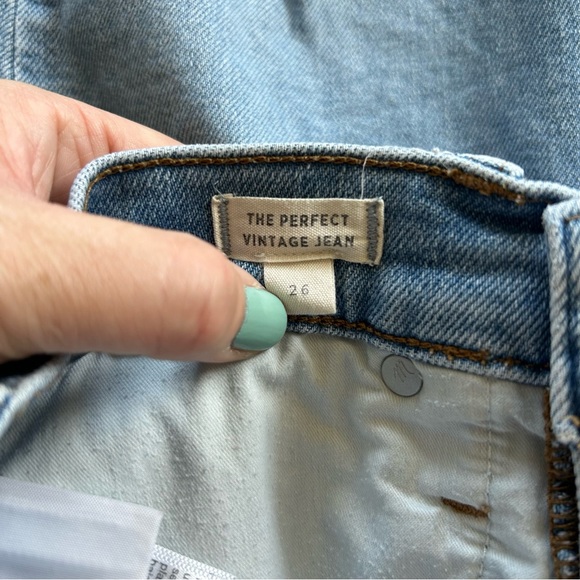 Madewell The Perfect Vintage Jeans Raw-Hem Edition Sz 26 EUC - Picture 8 of 15